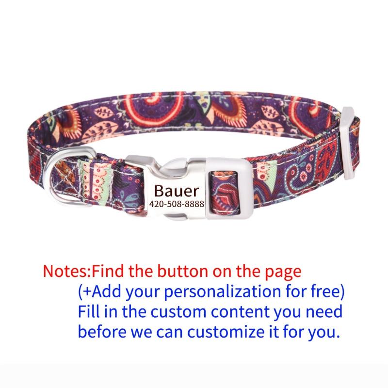 Personalized Double Layer Soft Printed Pet Collar