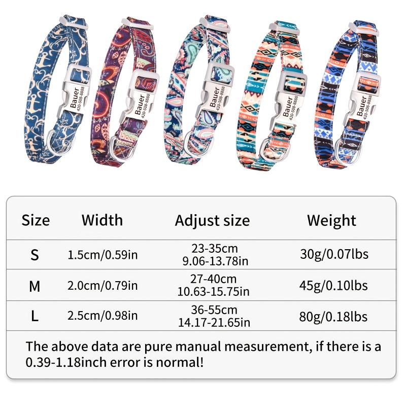 Personalized Double Layer Soft Printed Pet Collar
