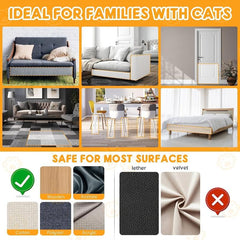 10pcs Cat Scratch Deterrent Furniture Protector Anti Scratch Cat Tape Guards