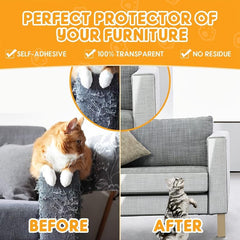 10pcs Cat Scratch Deterrent Furniture Protector Anti Scratch Cat Tape Guards