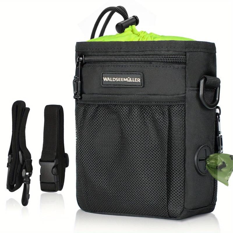 Dog Treat Pouch Bag with Built-in Poop Bag Dispenser