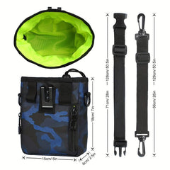 Dog Treat Pouch Bag with Built-in Poop Bag Dispenser