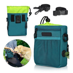 Dog Treat Pouch Bag with Built-in Poop Bag Dispenser
