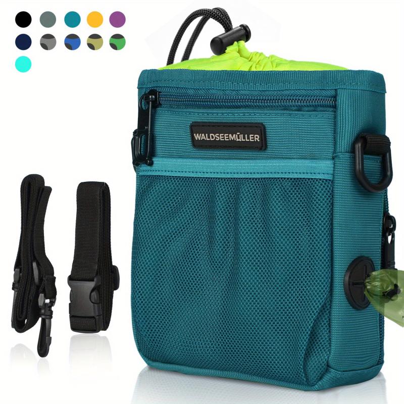 Dog Treat Pouch Bag with Built-in Poop Bag Dispenser