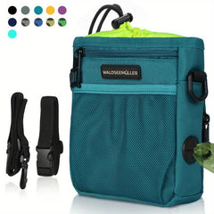 Dog Treat Pouch Bag with Built-in Poop Bag Dispenser