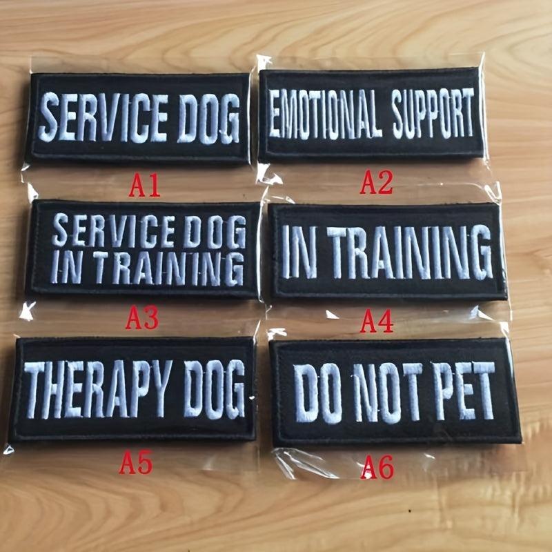 Therapy Dog Security Patches - Keep Your Pet Safe