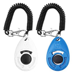 2pcs Dog Training Clicker With Wrist Strap Durable Lightweight Easy To Use