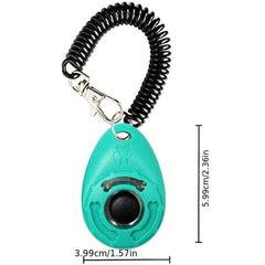 2pcs Dog Training Clicker With Wrist Strap Durable Lightweight Easy To Use