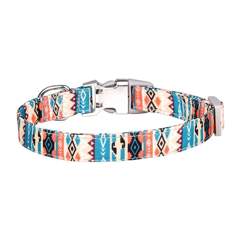 Custom Engraved Soft Double Layered Dog Collar with Buckle