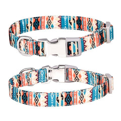 Custom Engraved Soft Double Layered Dog Collar with Buckle