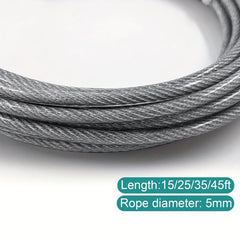 Stainless Steel Leash for Large Dogs 15-45ft
