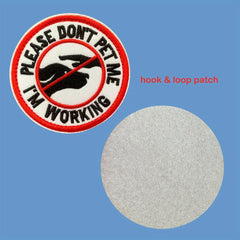 Embroidery Patch For Service Dog Vests - Hook And Loop - Tactical Dog Vest Patch