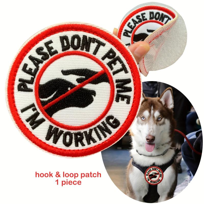 Embroidery Patch For Service Dog Vests - Hook And Loop - Tactical Dog Vest Patch