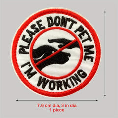 Embroidery Patch For Service Dog Vests - Hook And Loop - Tactical Dog Vest Patch