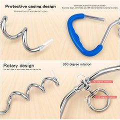 Dog Tie Out Leash Stake Pet Leash Anchor Stake For Dog Runner Sturdy Dog Stake