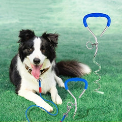 Dog Tie Out Leash Stake Pet Leash Anchor Stake For Dog Runner Sturdy Dog Stake