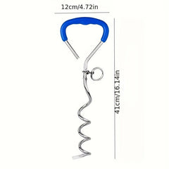Dog Tie Out Leash Stake Pet Leash Anchor Stake For Dog Runner Sturdy Dog Stake