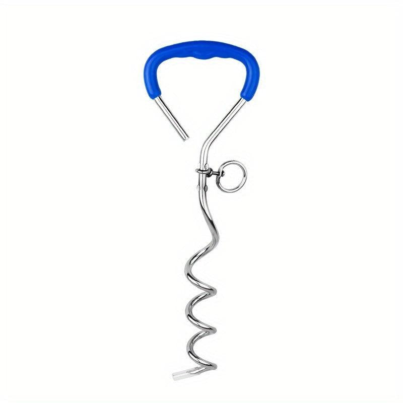 Dog Tie Out Leash Stake Pet Leash Anchor Stake For Dog Runner Sturdy Dog Stake