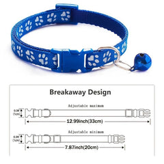 Adjustable Pet Collar with Bell for Small Dogs and Cats
