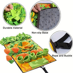 Interactive Pet Snuffle Mat Slow Feeder Dog Puzzle Toy for Training and Play