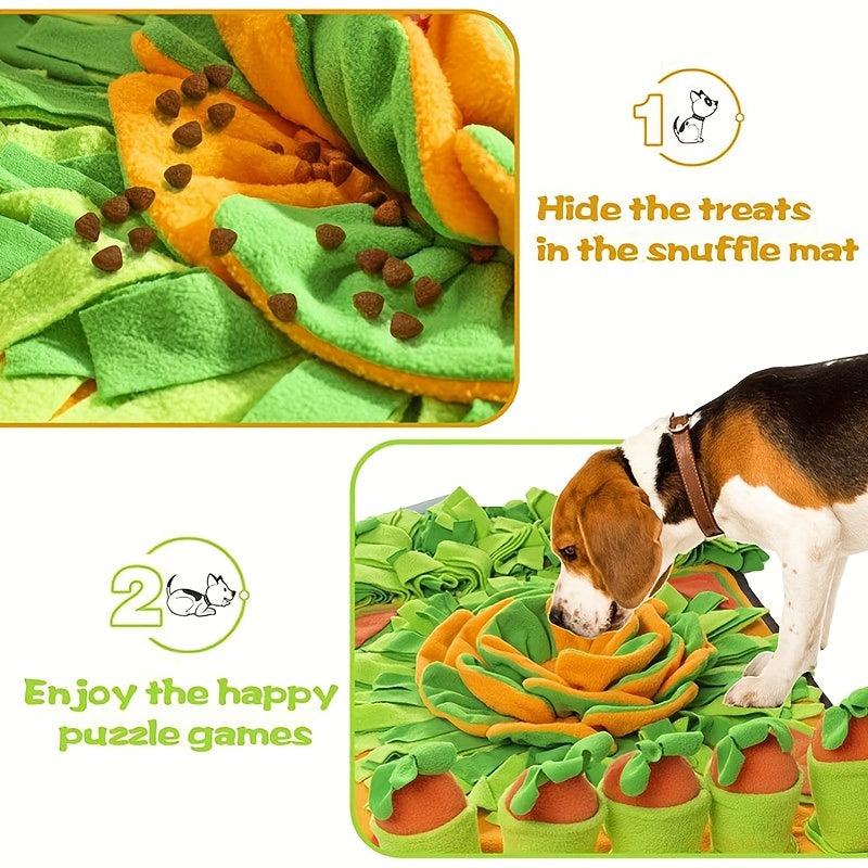 Interactive Pet Snuffle Mat Slow Feeder Dog Puzzle Toy for Training and Play