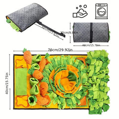 Interactive Pet Snuffle Mat Slow Feeder Dog Puzzle Toy for Training and Play