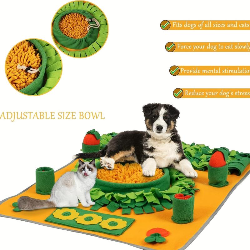 Dog Snuffle Mat Toy for Stress Relief & Slow Feeding