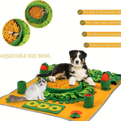 Dog Snuffle Mat Toy for Stress Relief & Slow Feeding