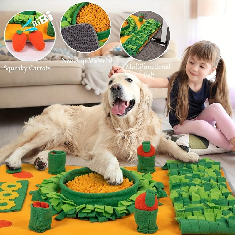 Dog Snuffle Mat Toy for Stress Relief & Slow Feeding