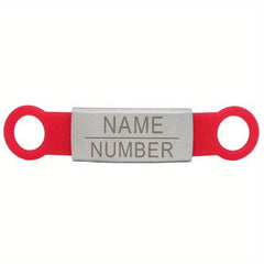Red Colloid Pet ID Tag Stainless Steel Personalized Dogs Cats Custom Engraving