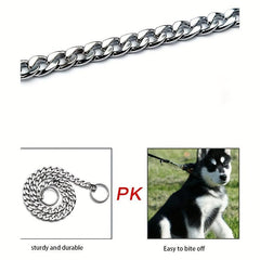 Adjustable Dog Chain Collar for Training - P Chain Dog Collar