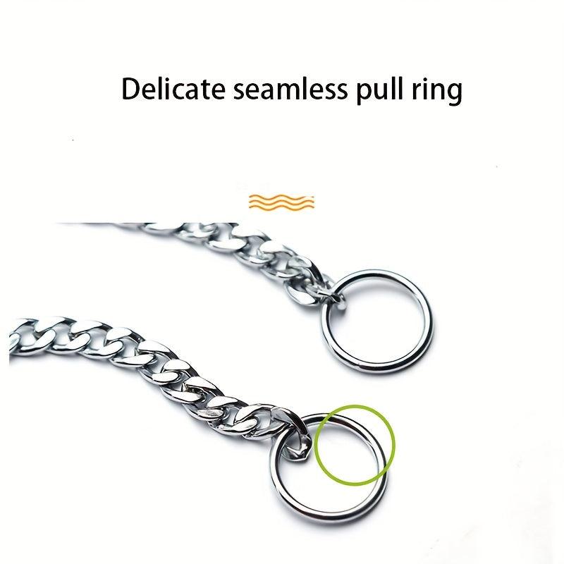 Adjustable Dog Chain Collar for Training - P Chain Dog Collar