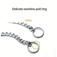Adjustable Dog Chain Collar for Training - P Chain Dog Collar