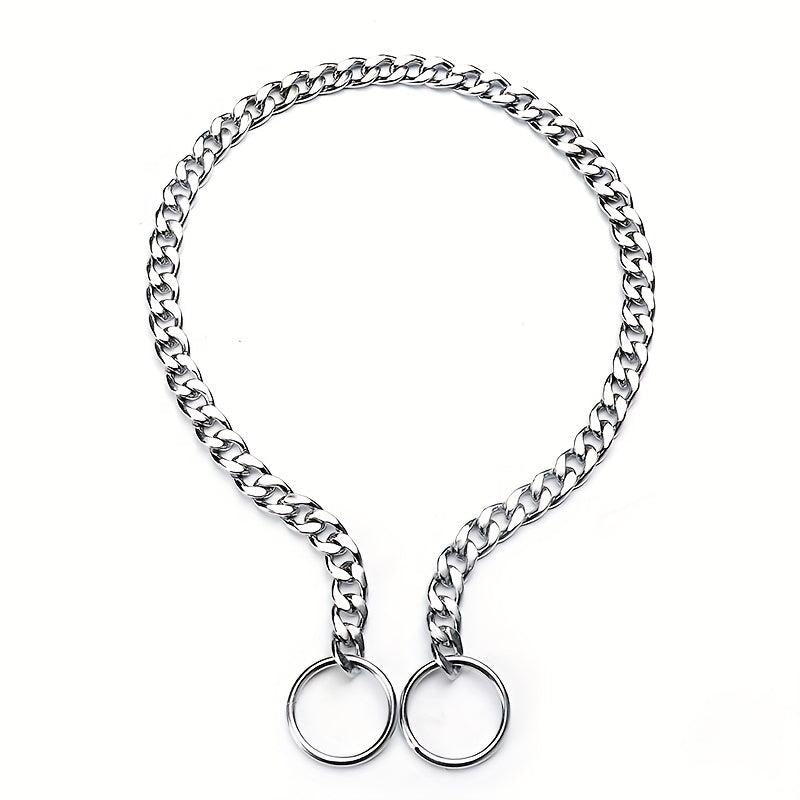 Adjustable Dog Chain Collar for Training - P Chain Dog Collar