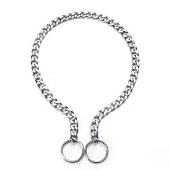 Adjustable Dog Chain Collar for Training - P Chain Dog Collar