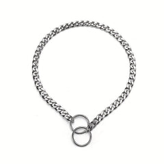 Adjustable Dog Chain Collar for Training - P Chain Dog Collar