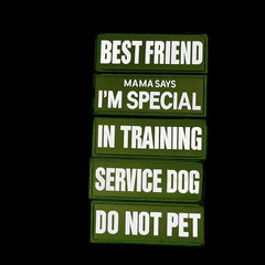 Reflective Service Dog Training Patches for Vest - Do Not Pet