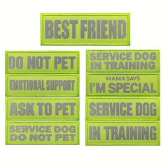 Reflective Service Dog Training Patches for Vest - Do Not Pet