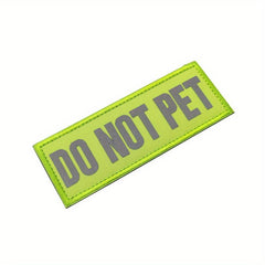 Reflective Service Dog Training Patches for Vest - Do Not Pet
