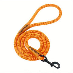 Durable Dog Lead Leash w/ Leather Connection & Metal Hook