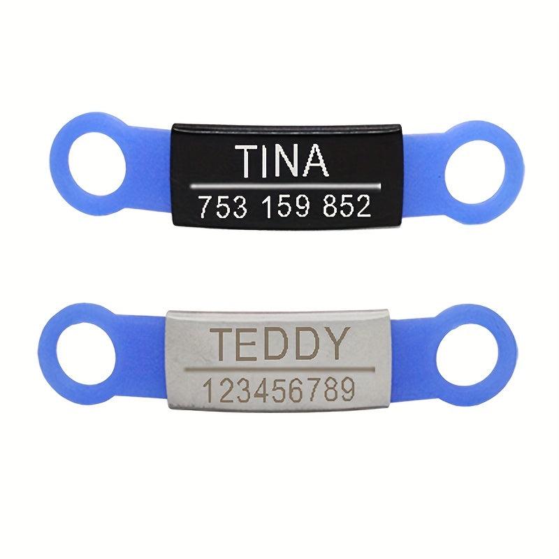 Customized Stainless Steel Pet ID Tag with Engraved Nameplate