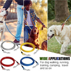7ft Tie Out Cable for Dogs Up to 199.58 KG