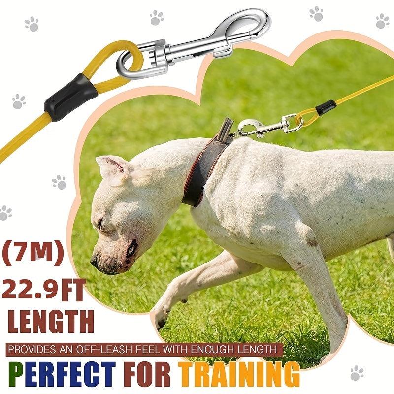 7ft Tie Out Cable for Dogs Up to 199.58 KG