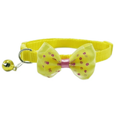 Knitted Cat Collar with Bell and Buckle