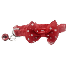 Knitted Cat Collar with Bell and Buckle