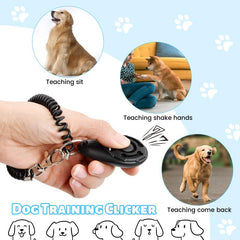 Dog Clicker Training Kit with Pet Treat Pouch Bag