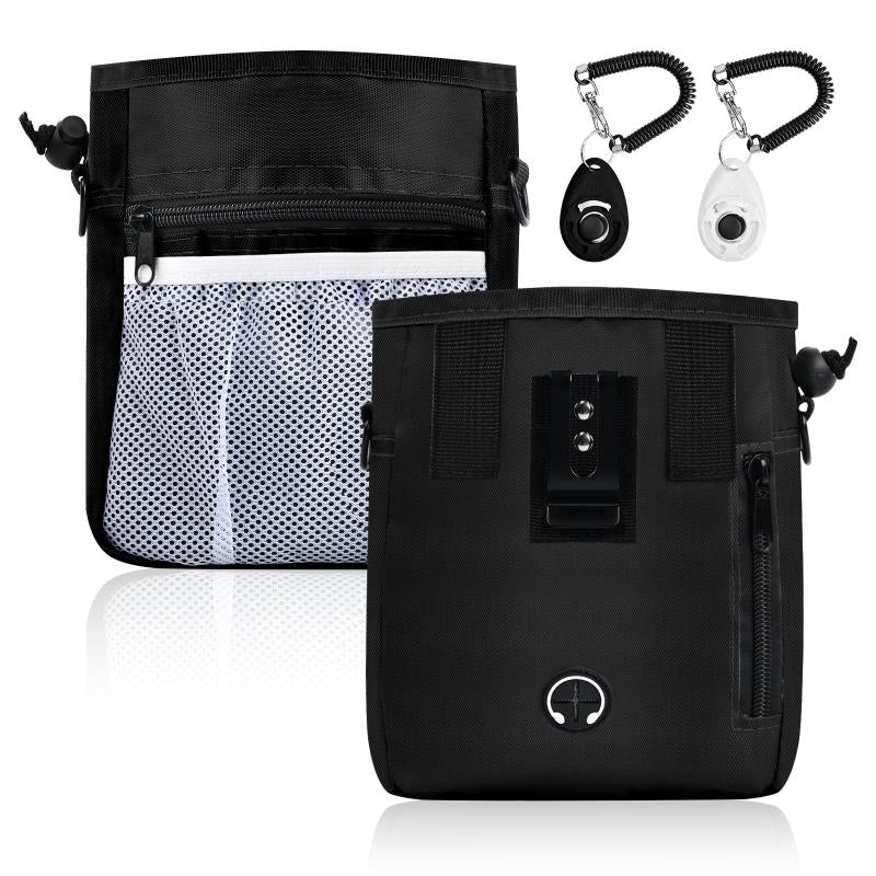 Dog Clicker Training Kit with Pet Treat Pouch Bag