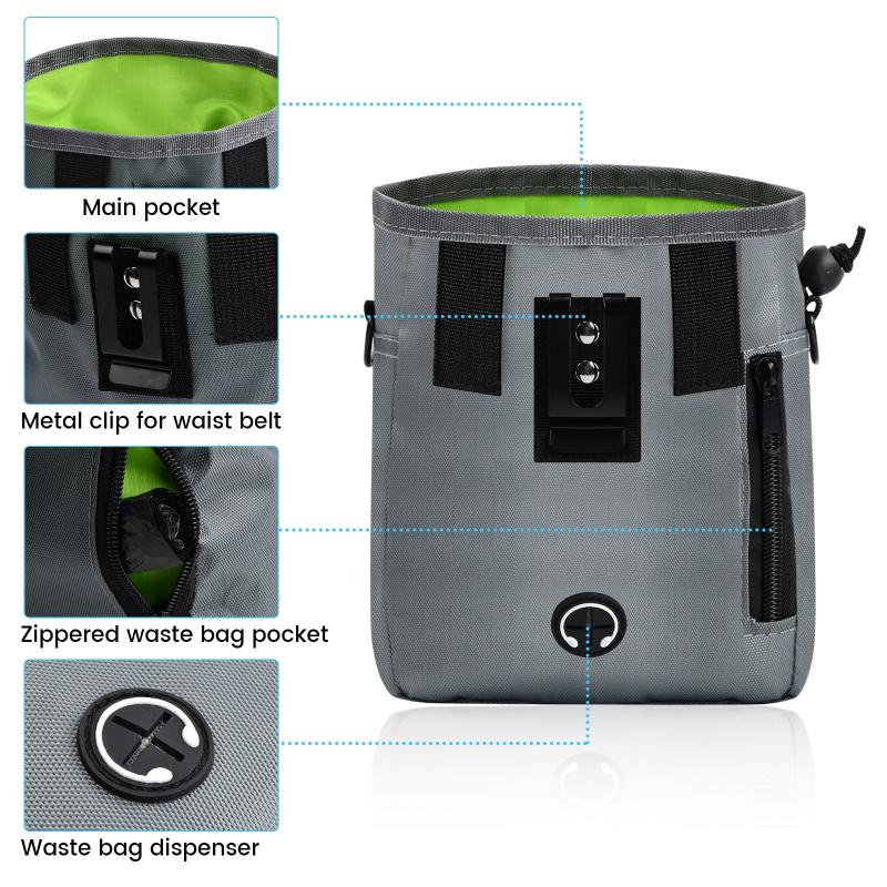 Dog Clicker Training Kit with Pet Treat Pouch Bag