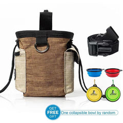 Durable Pet Treat Bag with Clip and Drawstring for Training