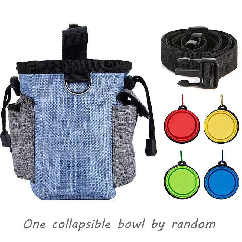 Durable Pet Treat Bag with Clip and Drawstring for Training